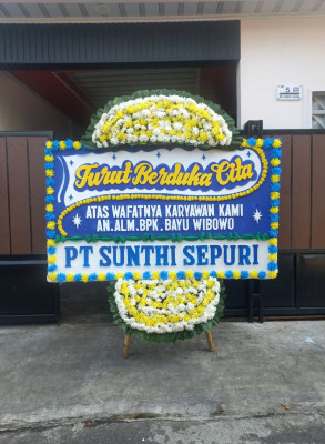 Papan Bunga Duka di Haurkuning